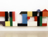 Happyending, 2000, acrylic on toy bricks, 75 x 290 x 12 cm
